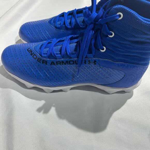 Under Armour Highlight 2 Mens Blue Running Football Cleats - Picture 3 of 5